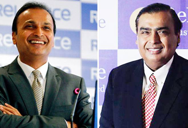 Anil Ambani and Mukesh Ambani